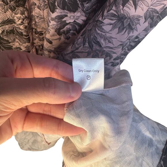 Tuckernuck Pink Black Pressed Powder Toile Lyles Dress Maxi Cottagecore Prarie - Picture 10 of 16